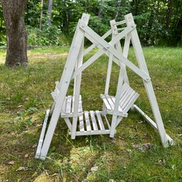Adorable Doll-Sized Glider Swing - Needs Light Repairs (Shed)