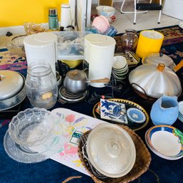 Large Mixed Lot Of Kitchen Items: Sango Bowls, Coffee Maker, Dishes & More! (DR)