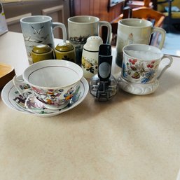 Vintage Kitchen Goods: Mugs, Shakers, Etc.
