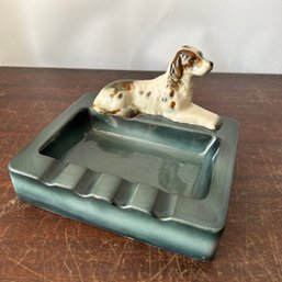 Vintage Ceramic Dog Ashtray