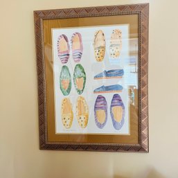 Signed Framed Watercolor Print (Living Room)
