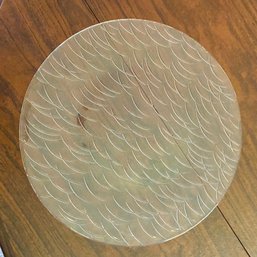 Large Wavy Glass Serving Platter (Dining Room)