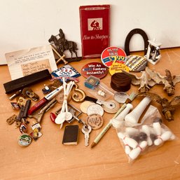 Vintage Sap Spout & Collection Of Mini Vintage Pins, Book & More (NK)