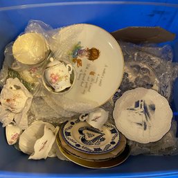 Assorted China Lot (several Hand Painted) (some Brands Are Lefton, Gigi, Victoria Bao)