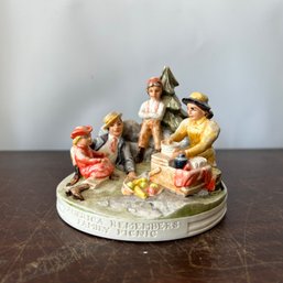 Vintage Sebastian Miniature Figurine 'America Remembers' 'Family Picnic' (31011)