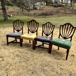 Four Vintage Needlepoint Chairs, See Notes