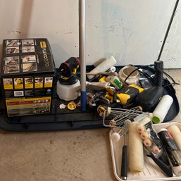 Painting Tools, Inc Two Paint Sprayers, Rollers, Etc (BSMT)