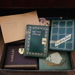 Antique And Vintage Filled Diary Lot 1922-1947 (Bedroom 2)