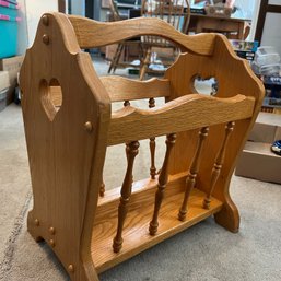 Wooden Magazine Rack (LR)