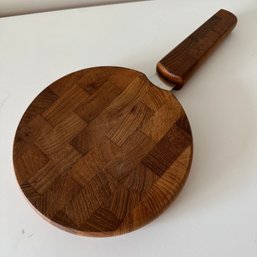 Dansk Teak Cheese Board And Knife Set (Upstairs BR)