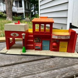 Vintage Fisher Price Play Family Village (Shed)