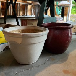 Pair Of Large Planters (Garage)