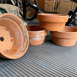 4 Deroma Terracotta Bulb Pans Made In Italy (Shed)