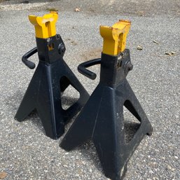 Pair Of 6 Ton Capacity, Heavy Duty Adjustable Car Jack Stands (Shed)