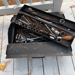 Metal Tool Box With Contents