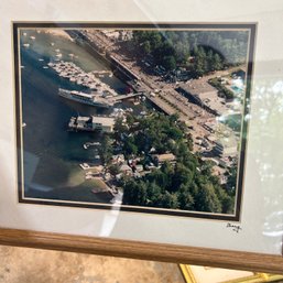 Artist Signed Harbor Photograph (garage)