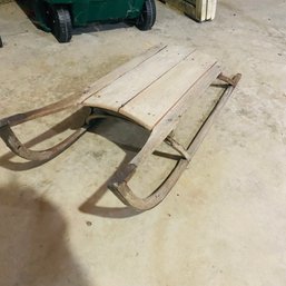 Vintage Small Wood And Metal Sled (BSMT)
