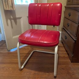 Vintage Red Vinyl Chair (Hallway)