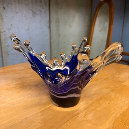 Funky Glass Decorative Bowl (BSMT - 62304)