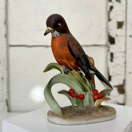 Vintage LEFTON China Red Robin Figurine (OA)