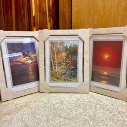 Trio Of Framed Landscape Art Prints (BSMT) *57863