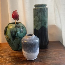 Vintage Pottery Vase Lot W. Germany (Living Room)