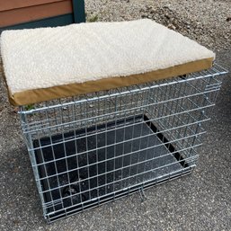 Midwest Metal, 30'x21'x24' Collapsible Dog Cage With Soft Bed (Shed)