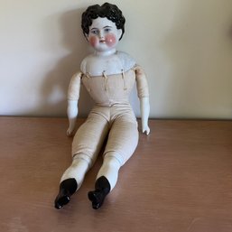 Antique China Doll With Christening Dress (apt 2)