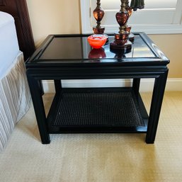 John Widdicomb Furniture Black Gloss Side Table (Master Bedroom)