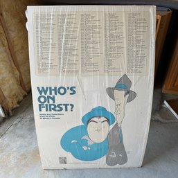 Vintage 1973 Who's On First? Verbal And Visual Gems From Abbott & Costello Films Poster (Basement)