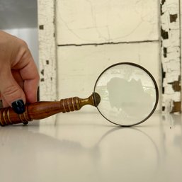 Wood Handle Magnifying Glass (OA) *owls Not Inc*