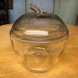 Lidded Glass Apple Jar (BSMT - 62307)