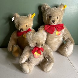 Trio Of Vintage Steiff Bears (Garage)