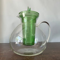 PRIMULA Borosilicate Glass ASHA TEAPOT For Loose Leaf Tea Brewing, Green And Clear Glass