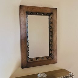 Metal Framed Mirror (hallway)