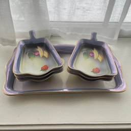 Noritake Hand Painted Fruit Snack Tray Set (Living Room)