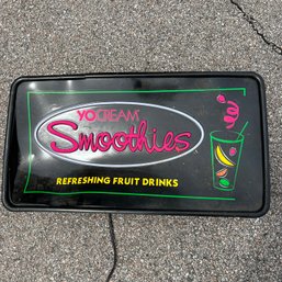 YoCream Smoothies Light Up Sign No. 1 (garage)