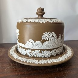 Beautiful Vintage Jasperware Cheese Dish