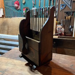 Vintage Wooden Periodical Rack (Garage)