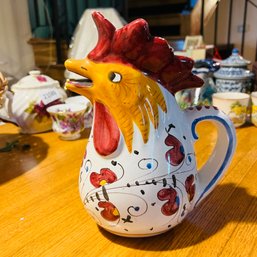 Colorful Chicken Pitcher - As Is (Basement 1)
