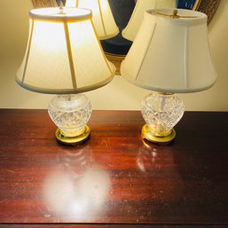 Pair Of Waterford Table Lamps (Bedroom 3)