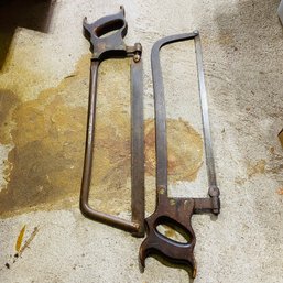 Two Vintage Hack Saws (Back Table)