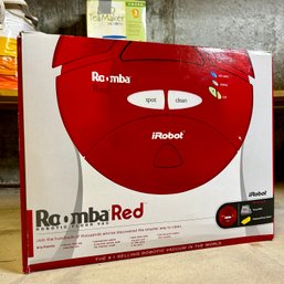 New In Box ROOMBA Red Robotic Floor Vac (bsmt)