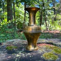 Vintage Solid Brass Vase (bsmt)