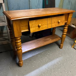 Wooden Console Table With Drawer - As-Is (BSMT - 62314)