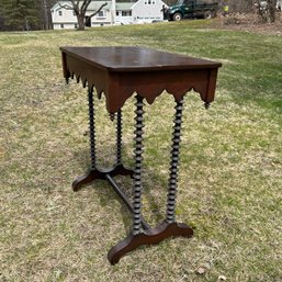 Antique Carved Gothic Revival Style Table