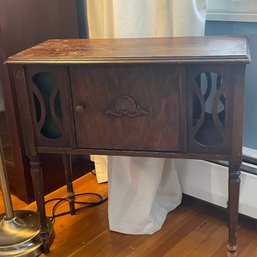 Antique Wood Small Side Table (Living Room)
