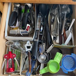 Drawer Full Of Measuring Cups, Graters, Ice Cream Scoop & More Utensils! (Kitchen)