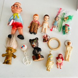 Vintage Rubber And Plastic Doll Lot (NK)