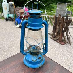 Vintage Blue Lantern (garage)